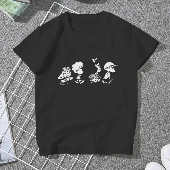 T-shirt Mafalda à col rond pour femmes et filles
