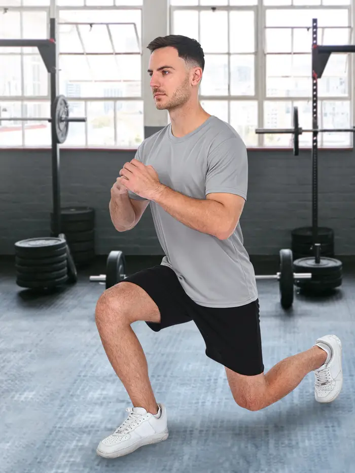 1 paquet de t-shirts à ajustement sec chemises pour hommes évacuant l'humidité séchage rapide maille Performance t-shirt Gym Tech T Polyester Sublimation Active