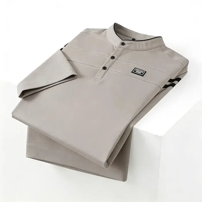 Polo à manches longues noir pour homme