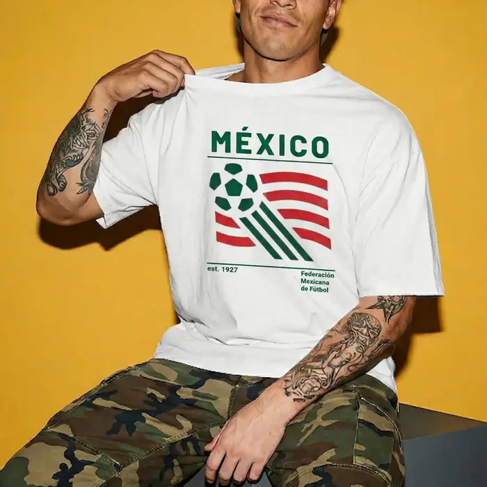 T-shirt de football vintage Mexique