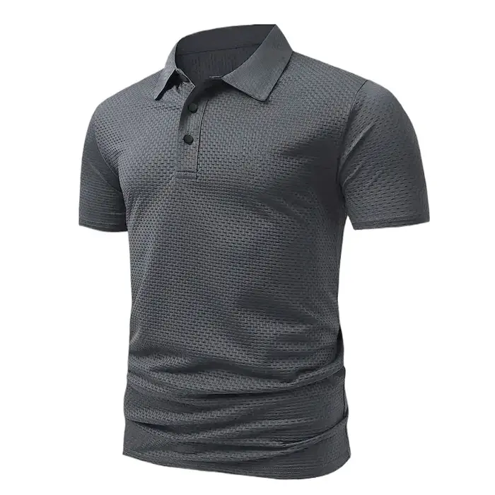 Polo Jacquard Homme – T-shirt d'été respirant
