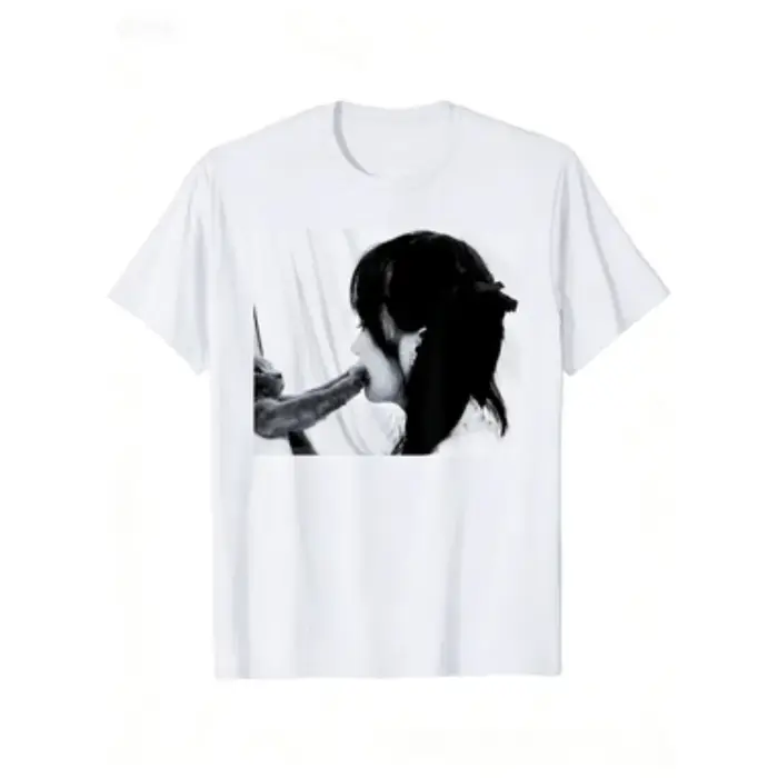 Nouveau t-shirt tendance d'été à motif de chat sur fond noir avec design