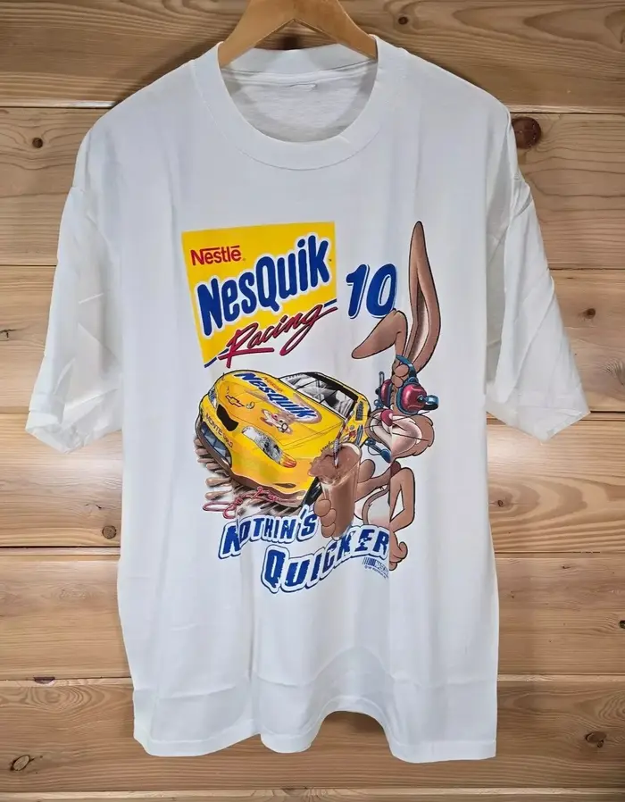 VTG NesQuik Racing T-Shirt hommes XL NASCAR Chase authentiques Jeff vert NWT T-Shirt hommes T-Shirt 