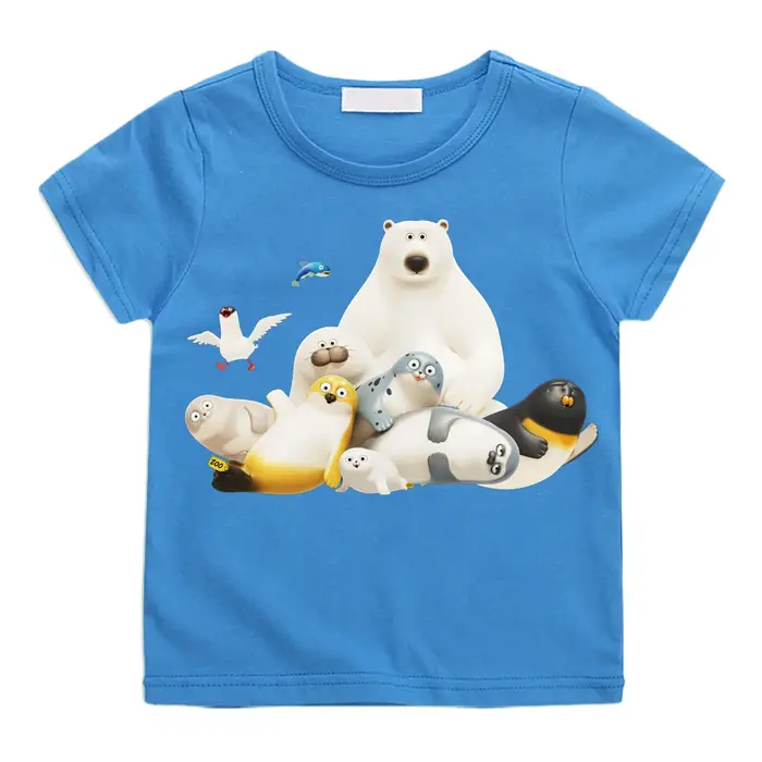SEALOOK SHOP T-shirts dessin animé imprimé mignon 100% coton t-shirt