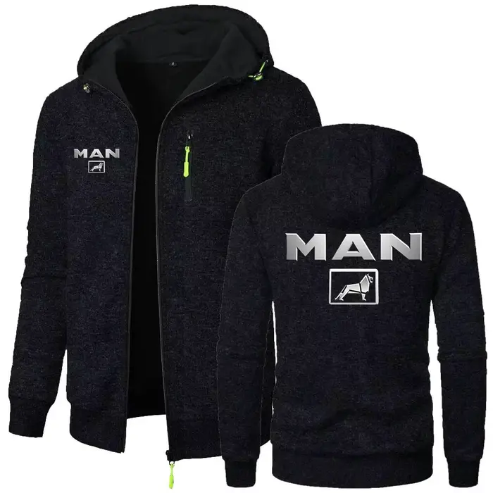 Simple confortable sweat veste camion homme vêtements d'extérieur à capuche hommes expédition coupe-vent chaud écharpe