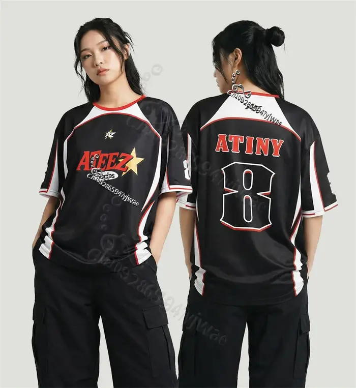 T-shirt K-pop ATEEZ 2026 – Merch Concert ATINY – Col Rond Tendance Streetwear – Cadeau pour Fans – T-shirts d'été pour Hommes et Femmes