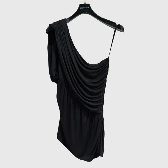 Owen Seak Débardeur en coton pour femme, style gothique urbain, vêtement de base d'été, noir