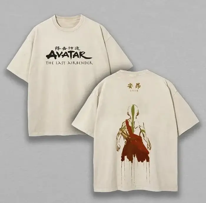Avatar Aang Manga T-shirt Hommes Femmes Vêtements