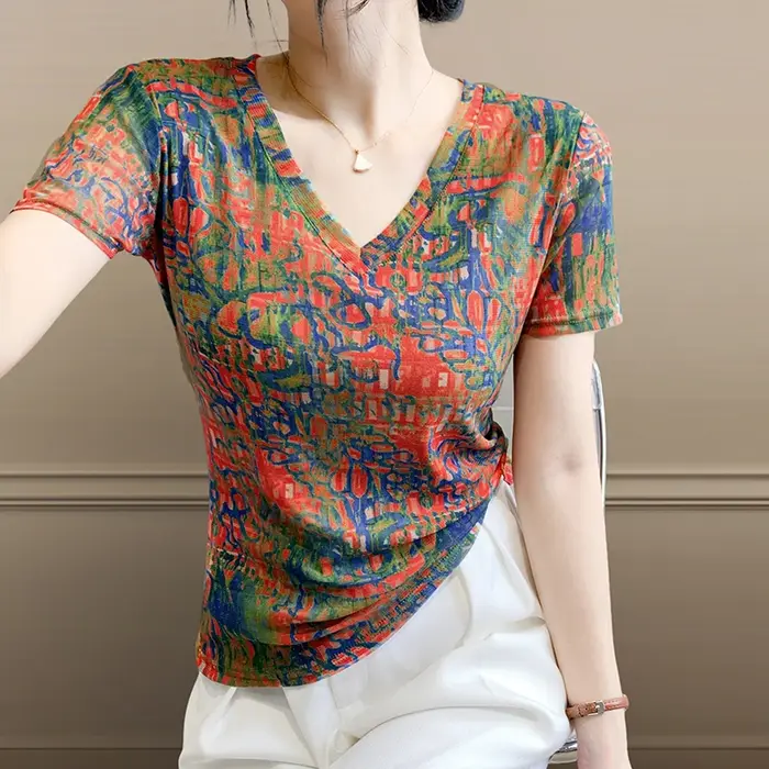 MadBlack-T-Shirt européen pour femmes