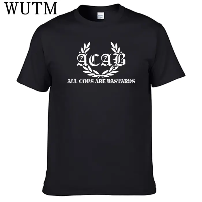 Nouveau Francfort Acab t-shirt 100% coton hommes chemise