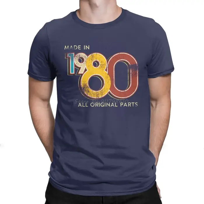 T-shirt rétro à manches courtes pour hommes