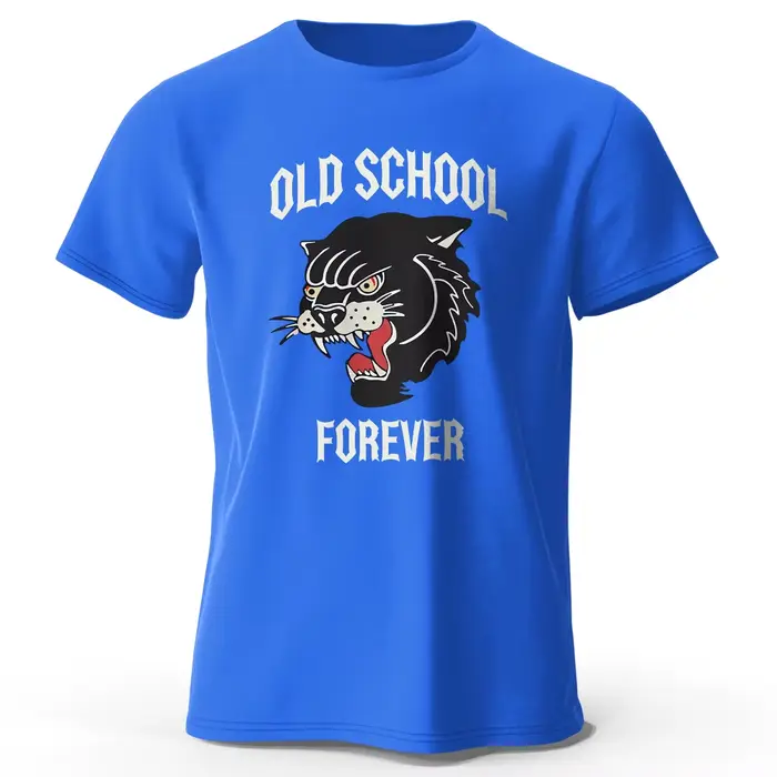 T-shirt imprimé Old School Forever pour hommes, style vintage classique, t-shirts en Y pour l'été, s