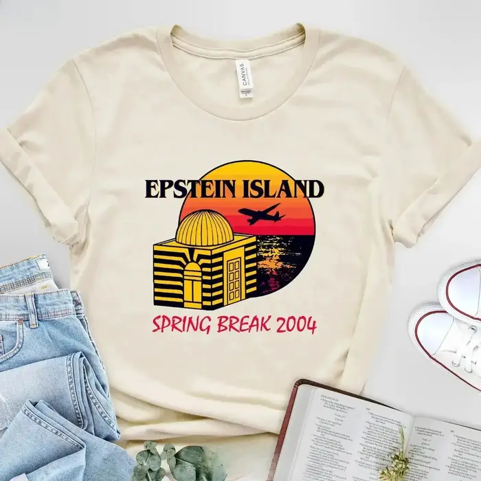 Epstein Island Spring Break 2004 T-shirt vintage lavé unisexe confortable streetwear graphique décontracté doux pour tous les jours