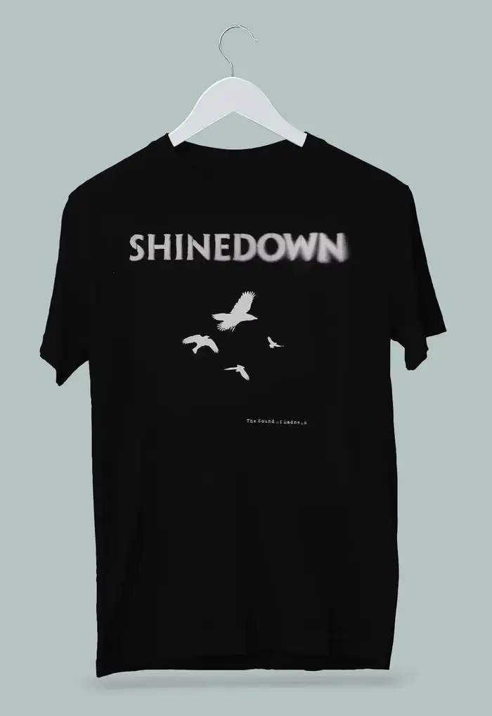 T-shirt de l'album « The Sound of Madness » du groupe Shinedown, T-shirt pour hommes et femmes, T-sh