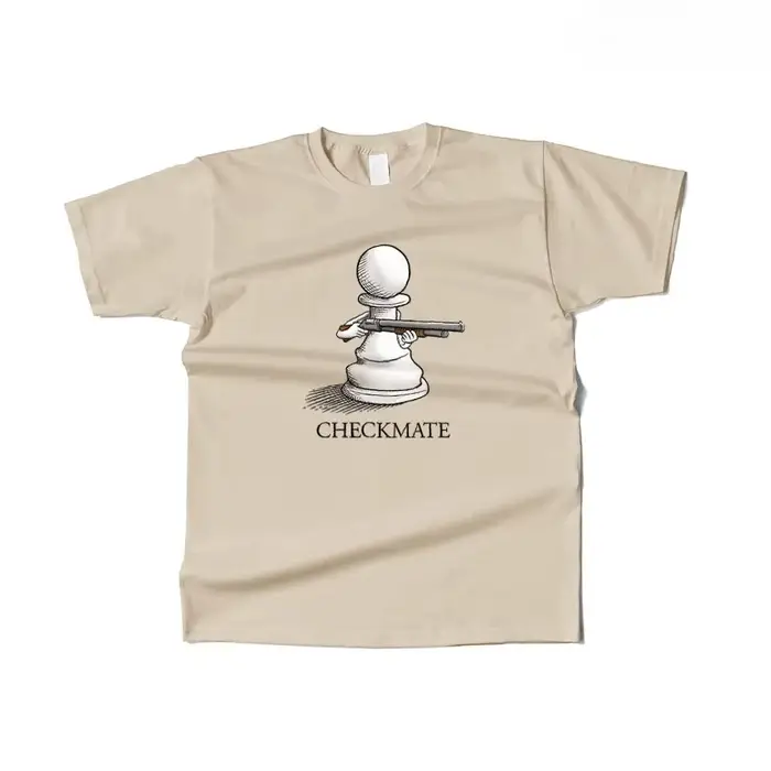 T-shirt humoristique à motif d'échecs