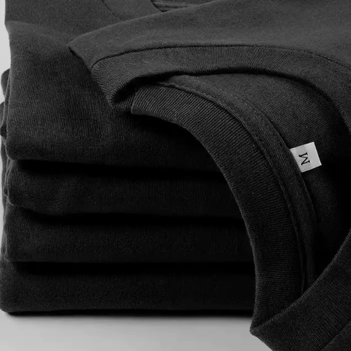 T-shirt en coton noir pour homme