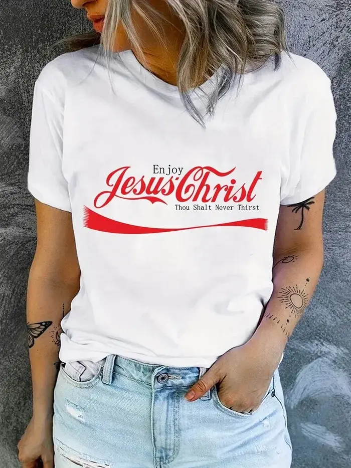 T-Shirt imprimé Jésus Enjoy Christ