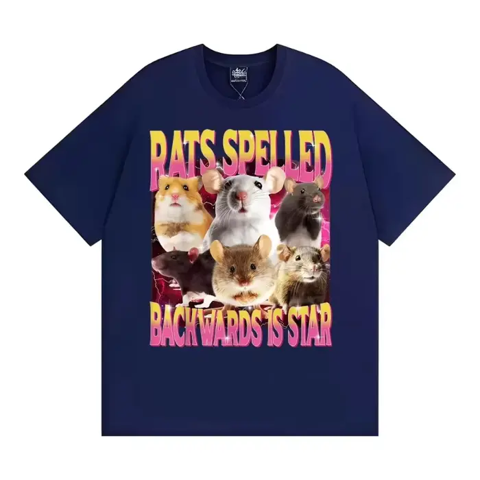 T-shirts humoristiques pour femmes avec l'inscription « Rats Spelled Backwards Is Star »