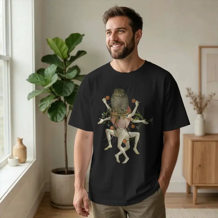 T-shirt pour hommes, en coton