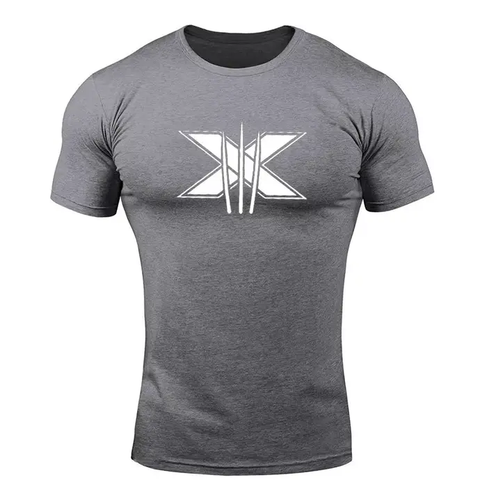 T-shirt pour hommes musculation graphique t-shirts entraînement Fitness hommes vêtements à manches c