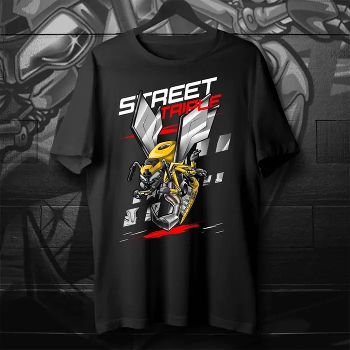Classique moto rue Triple 765 R/RS guêpe Inspiration T-Shirt 100% coton col rond été à manches courtes décontracté