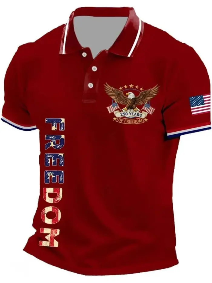 Polo patriotique USA pour homme