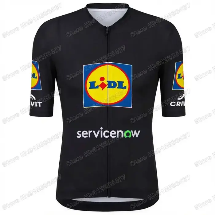 Maillot de Cyclisme Équipe Lidl 2026 Blanc et noir
