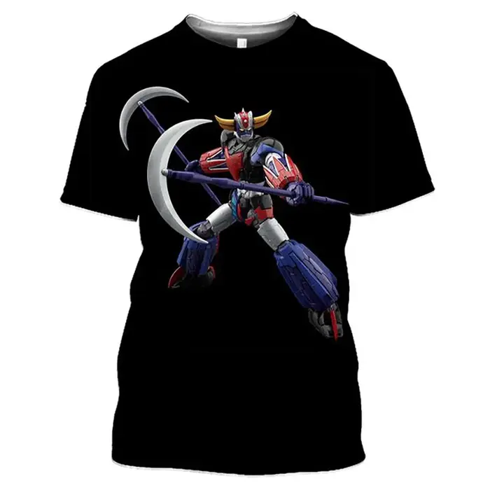 Été Goldorak Anime UFO Robot Grendizer impression 3D T-Shirts hommes femmes mode surdimensionné t-shirt Harajuku