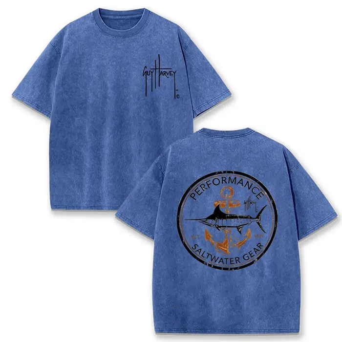 T-shirt à manches courtes en coton lavé pour homme