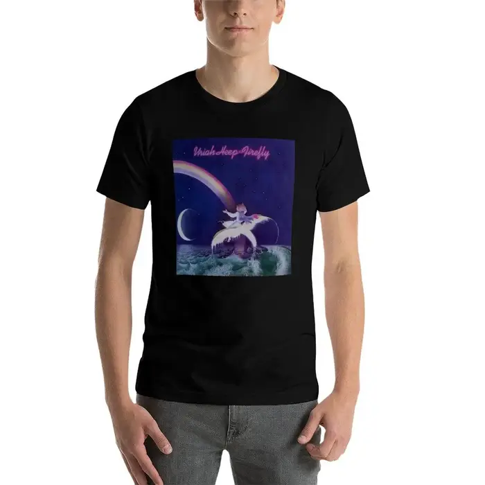 Uriah Heep - T-shirt Firefly confortable et basique à col rond