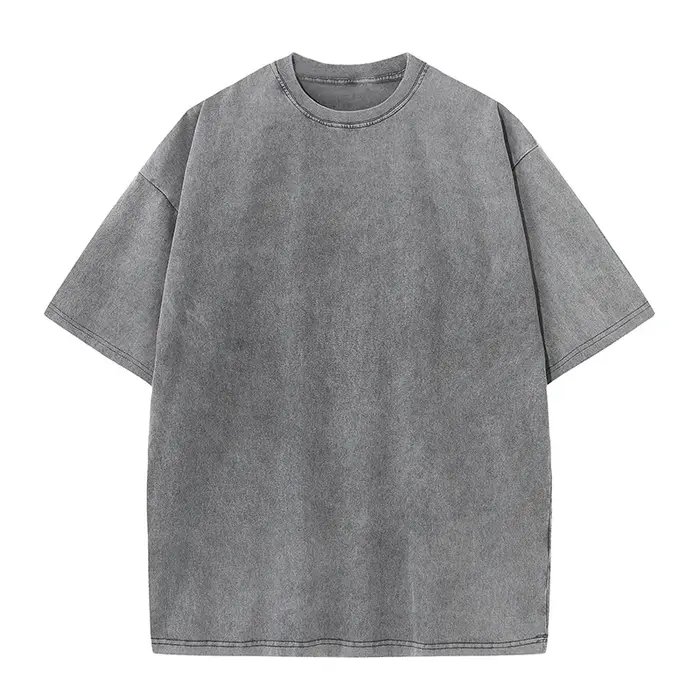 T-shirt Vintage délavé avec Logo personnalisé