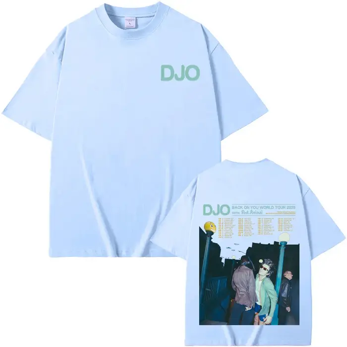 Djo retour sur vous Tour du monde 2025 T-shirts Joe Keery nouveaux Fans cadeau t-shirt unisexe surdimensionné coton Streetwear été décontracté hauts