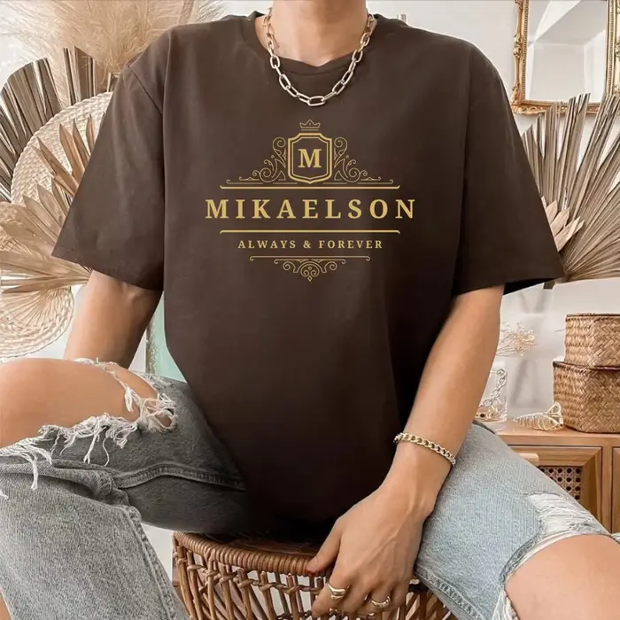 T-shirt journal des Vampire Mikaelson, Always and Forever, Original, Fans
