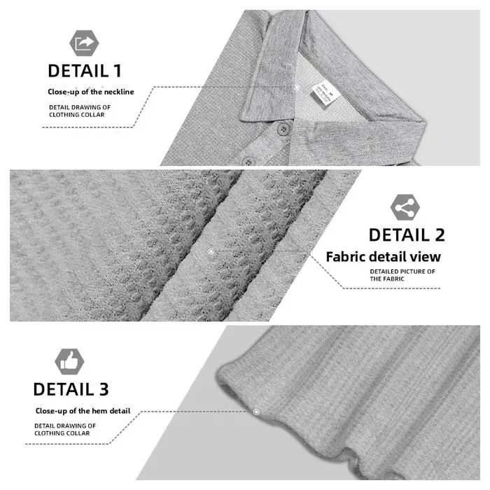 Polo à manches longues pour hommes