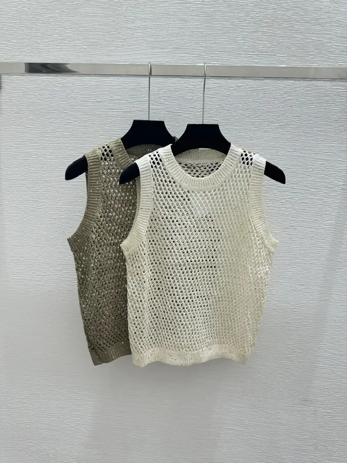 Débardeur en tricot pour femme de haute qualité