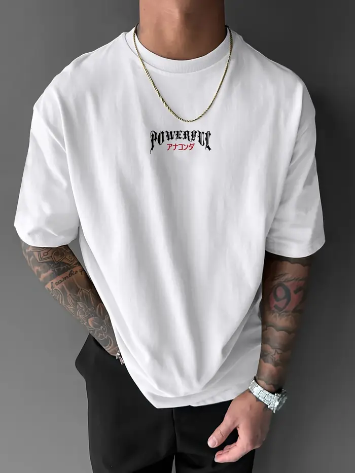 Imprimé serpent personnalisé 100% coton à la mode hommes femmes T-shirt été automne quotidien sport fête décontracté ample rue à manches courtes
