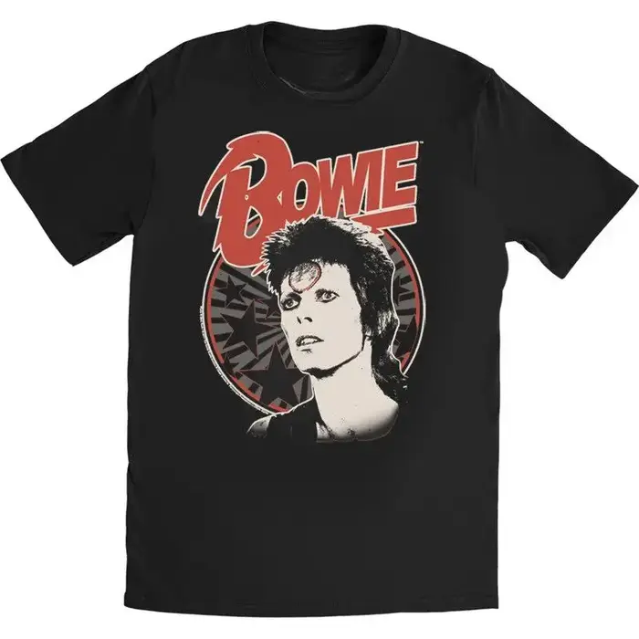 T-shirt imprimé David Bowie Rock High Street à manches courtes Y2k Vintage Tops décontractés Streetwear ample Col rond T-shirts mode unisexe