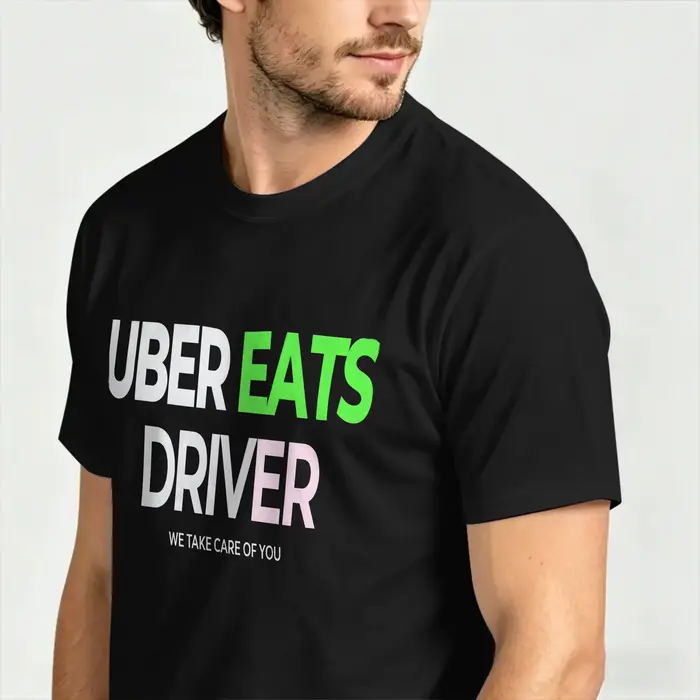 Humor U-uber Eats T-shirt de livraison pour hommes