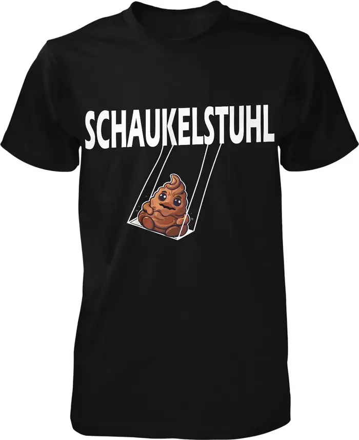 T-shirt humoristique pour homme avec citation 'Schaukel-Stuhl Herren Sprüche', en coton, coupe overs