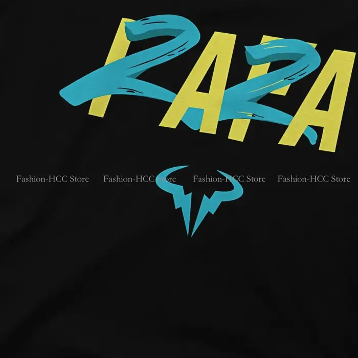 Rafa 22 bleu jaune col rond t-shirt Rafael Nadal tissu classique