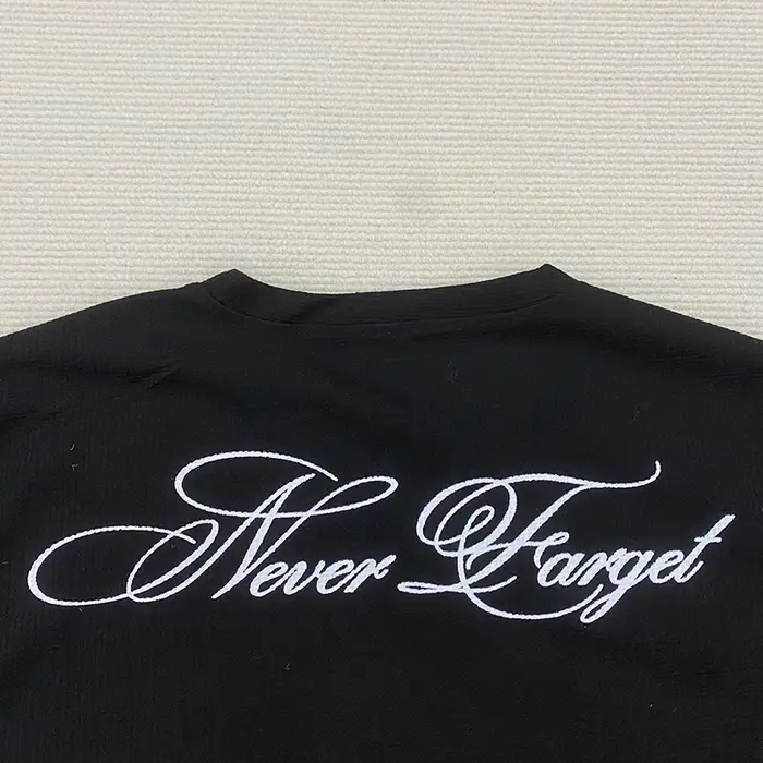 T-Shirt à manches longues imprimé américain rétro foncé Y2K