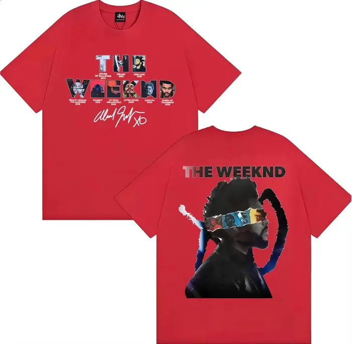 T-shirts The Weeknd After Hours Til Dawn European Tour 2026 pour hommes et femmes