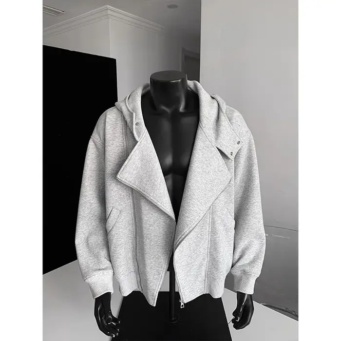 Sweat-shirt à capuche gris pour hommes et femmes