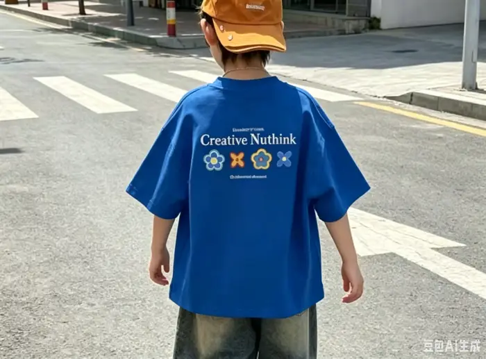 T-shirt pour enfants en coton 100% à imprimé numérique