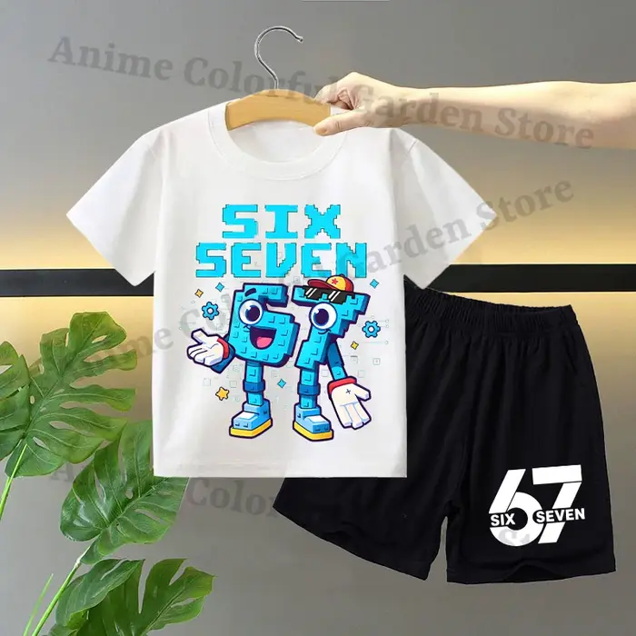 Ensemble 2 pièces T-shirt et short pour garçons et filles