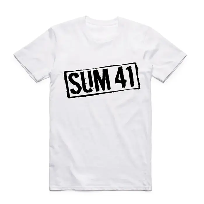 2019 mode hommes imprimer SUM 41 t-shirt col rond à manches courtes été SUM41 groupe Punk populaire Rock Cool haut