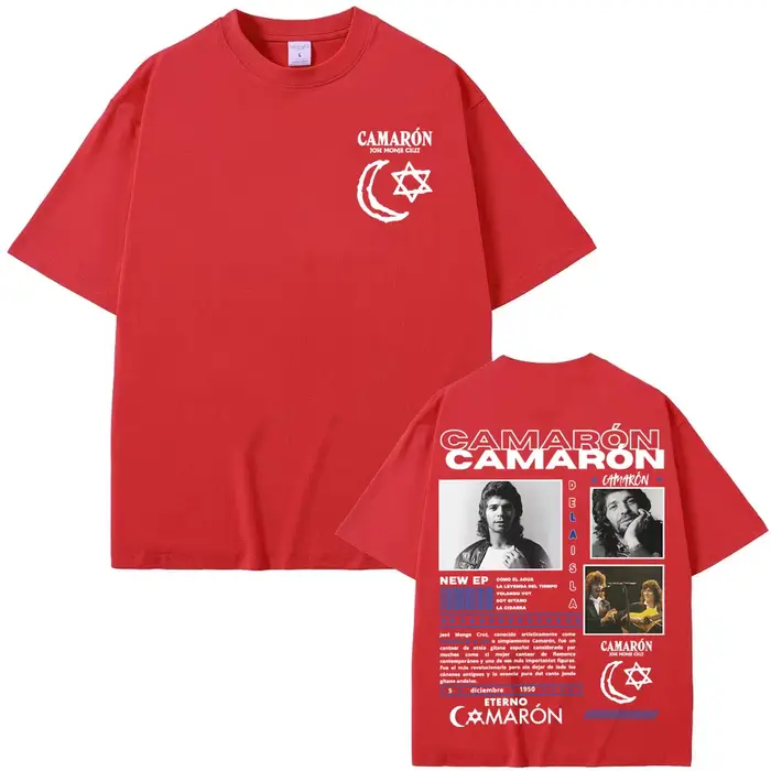 Groupe de Rock Camaron Delaisla Tour 2025 T-shirt graphique hommes femmes décontracté coton haute qu