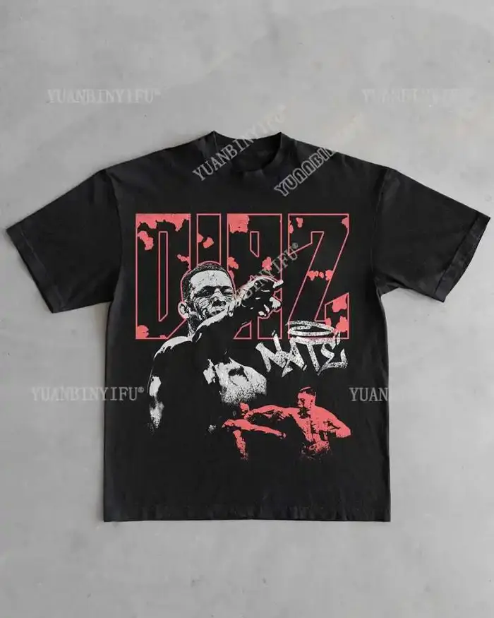 T-shirt de combat Nate Diaz : T-shirt graphique Fight Night