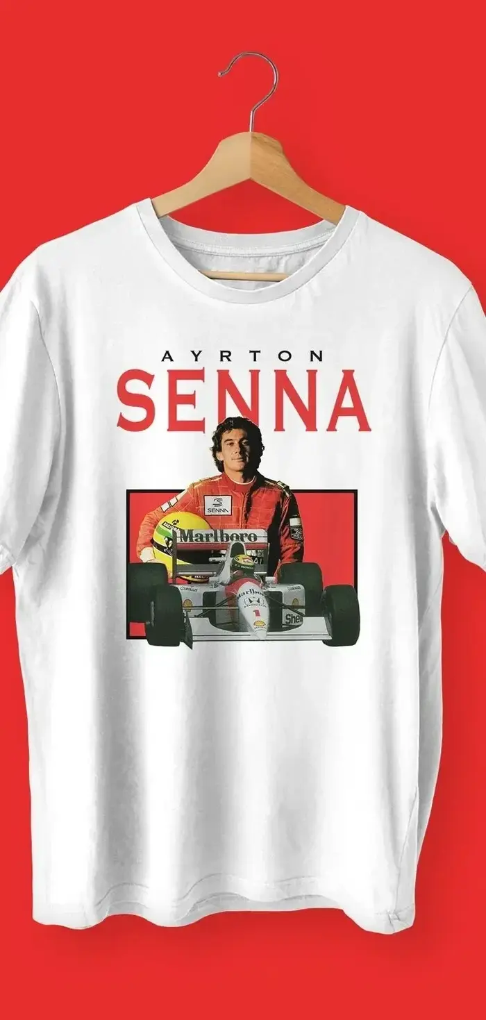 2025 nouveau Arriavl Vintage brésilien « Senna F1 Legend » T-shirt d'été même haut à manches courtes