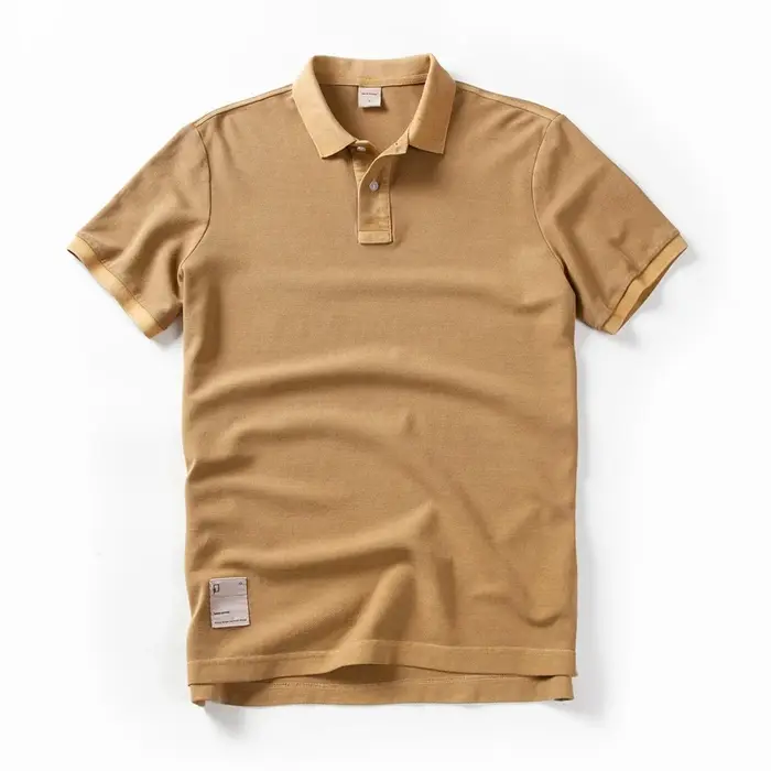 Polo 2026 Nouvelle Collection Été – T-shirt à Revers Élastique Couleur Unie Tendance Manches Courtes Décontracté Chic pour Homme M-3XL BP13200